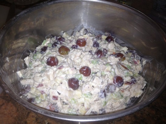 Oh look, it's healthy chicken salad.