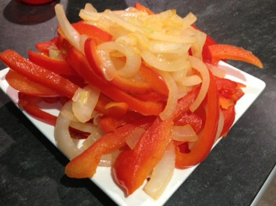 Peppers and onions. That's it.