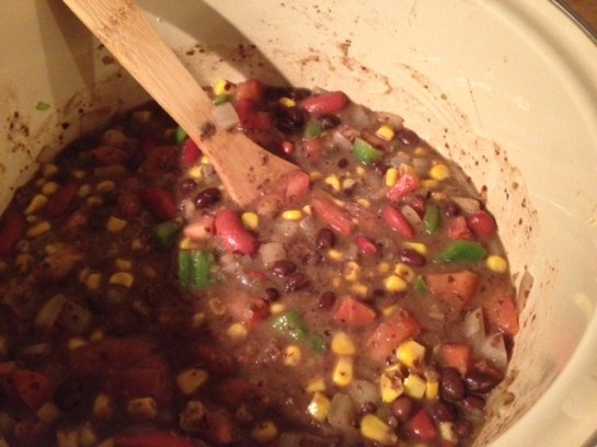 6 added corn beans tomato